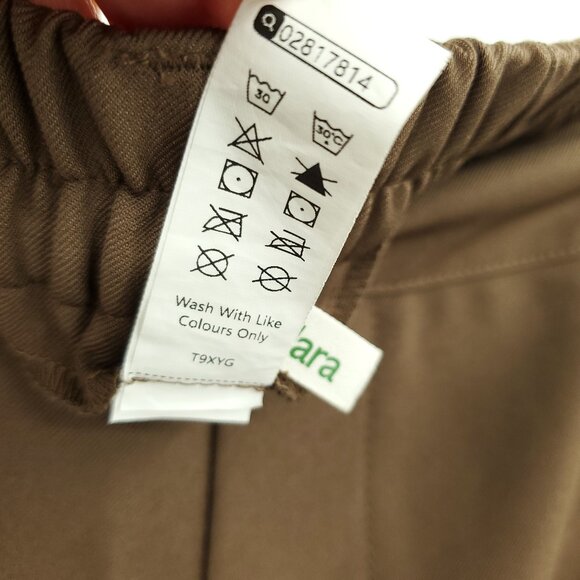 Halara Flex™ Mid Rise Pocket Barrel Leg Work Pants L Partridge Brown - Picture 16 of 16